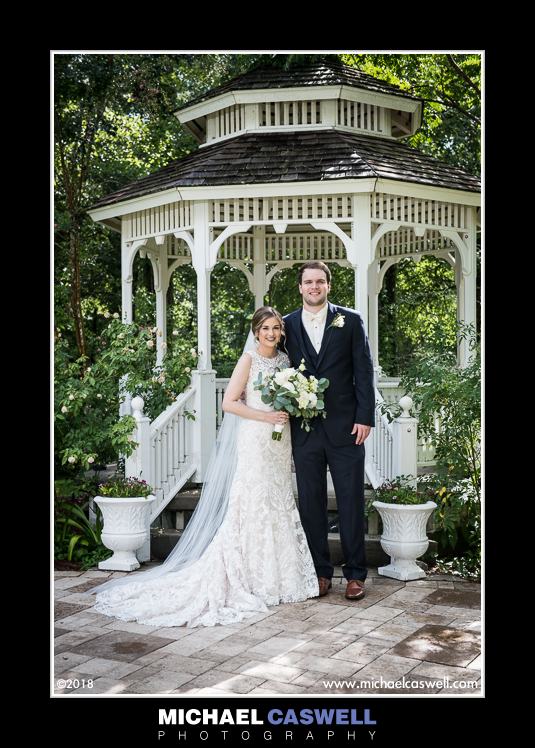 bride and groom portrait at The Greystone in Mandeville, LA