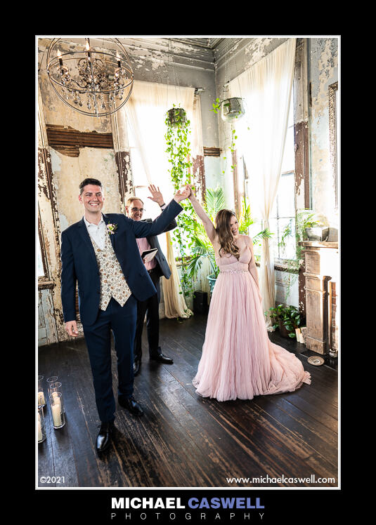 Bride and groom at Seraphim House Wedding